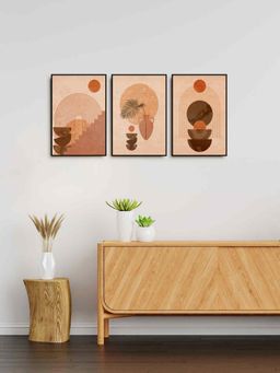 999Store - Minimal Line Art For Wall Decor Canvas Wall Painting (Pack of 3)