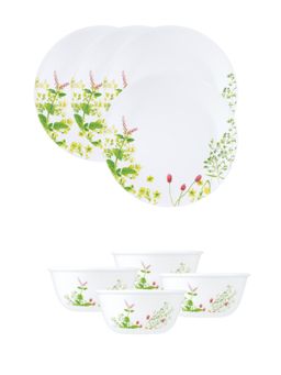 Corelle - Asia Collection 8 Pc Basic / Mini / Starter Dining Set Set-Provence Garden