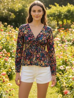 HOUSE OF JAMOTI - Multi-Color Rosemary Floral Top