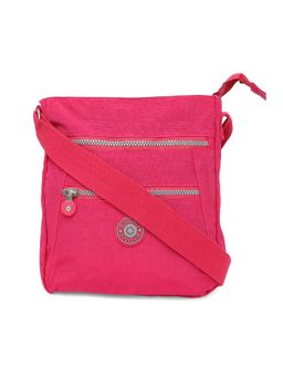 Baomi - Crinkle Range Fuchsia Color Soft Case Nylon Sling Bag - Ba-20103031005