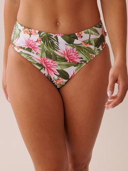 La Vie En Rose - Water Lily Mid Waist Bikini Bottom