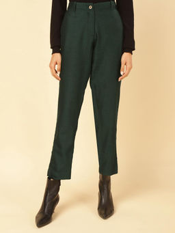 Fabindia - Women Green Wool Pants