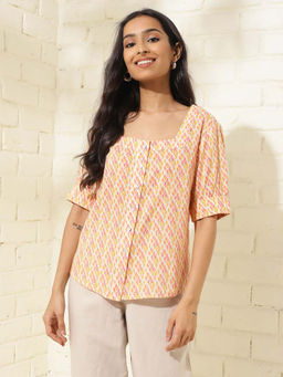 Fabindia - Natural Cotton Printed Top
