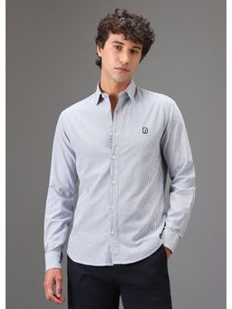 Banana Club - Navy Blue Pin Stripe Shirt