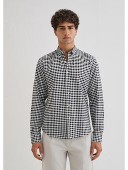 Banana Club - Black Gingham Check Cotton Oxford Shirt