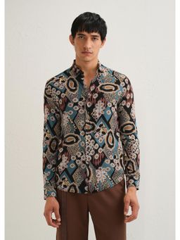 Banana Club - Teal Feather Shirt