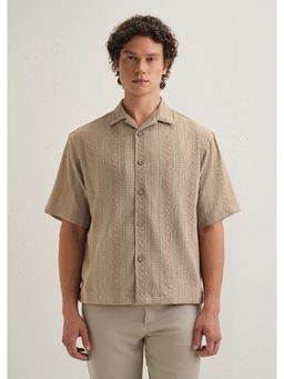 Banana Club - Light Brown Textured Shirt