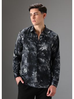 Banana Club - Black Wash Abstract Printed Shirt