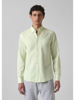 Banana Club - Mint Pastel Green Cotton Linen Shirt