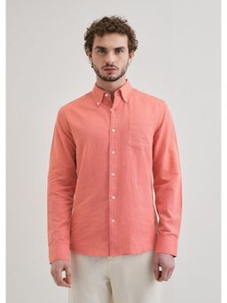 Banana Club - Peach Pink Cotton Linen Shirt