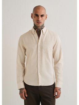 Banana Club - Beige Cotton Linen Shirt