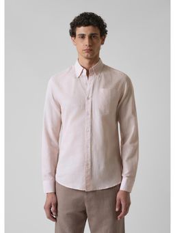 Banana Club - Soft Pink Cotton Linen Shirt