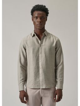 Banana Club - Grey Crushed Textured Shirt
