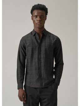 Banana Club - Black Crushed Textured Shirt