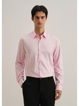 Banana Club - Pink Plain Stitchless Placket Shirt