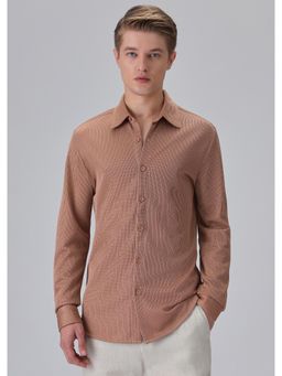 Banana Club - Brown Plain Knitted Shirt