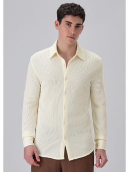 Banana Club - Cream Plain Knitted Shirt