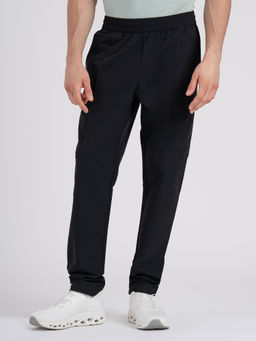 Red Tape - Men Black Solid Polyamide Elastane Active Wear Joggers