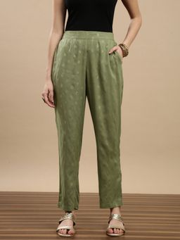 De Moza - Women Festive Green Pant