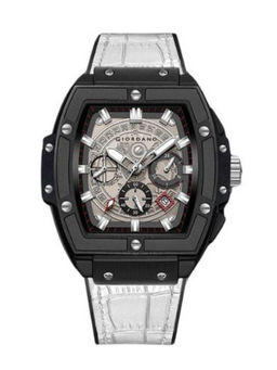 Giordano - White Water Resistant Square Dial Unique Design Wrist Watch for Men (M)