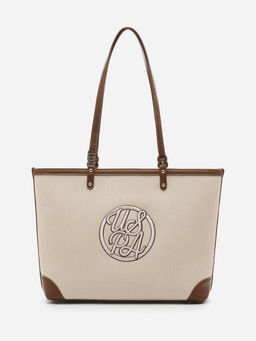 U.S. POLO ASSN. - Ava Off White tote Handbag with Solid Finish