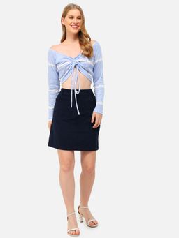 Trend Arrest - Classic Navy Blue Skirt