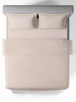 SANSAAR A D'DECOR BRAND LIVE CONSCIOUSLY - Speckle Almond Bedsheet with 2 Pillow Covers (King)