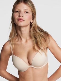 Victoria's Secret - Pink Wear Everywhere Super Push-Up Bra Beige