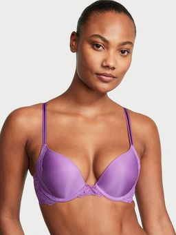 Victoria's Secret - Dream Angels Smooth and Lace Push-Up Bra Purple