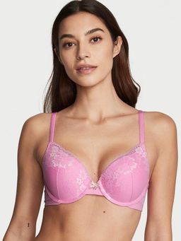 Victoria's Secret - Lace Push-Up Perfect Shape Bra Pink (38D)