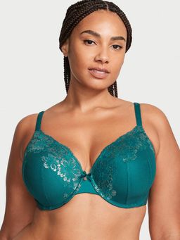 Victoria's Secret - Lace Push-Up Perfect Shape Bra Green