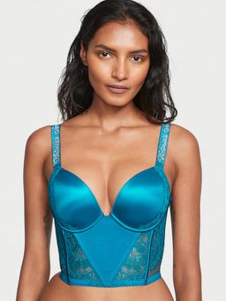 Victoria's Secret - Very Sexy Shine Strap Lace Bralette Bra Blue