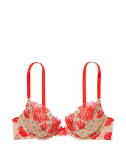 Victoria's Secret - Dream Angels Floral Embroidery Push-Up Bra Beige