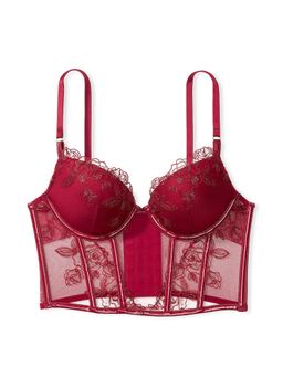 Victoria's Secret - Very Sexy Midnight Affair Embroidery Bralette Bra Red