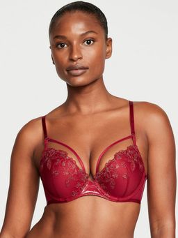 Victoria's Secret - Very Sexy Midnight Affair Embroidery Push-Up Bra Red