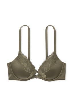 Victoria's Secret - Lace-Trim Push-Up Bra Green