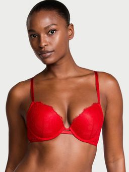 Victoria's Secret - Very Sexy Rose Lace Push-Up Bra Red