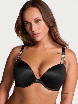 Victoria's Secret - Very Sexy Starstruck Shine Strap Push-Up Bra Black