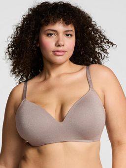 Victoria's Secret - Pink Wear Everywhere Wear Push-Up Wireless Bra Taupe