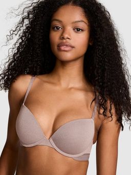 Victoria's Secret - Pink Wear Everywhere Wear Super Push-Up Bra Taupe
