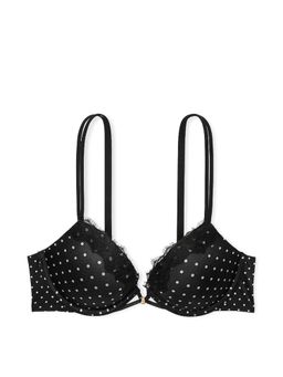 Victoria's Secret - Very Sexy Smooth Lace-Trim Push-Up Bra Black