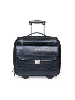 MBOSS - Faux Leather 2 Wheel Overnighter Laptop Trolley Travel Bag