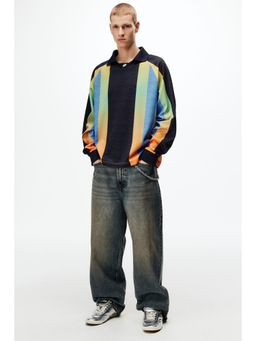 H&M - Men Yellow Loose Fit Football T-Shirt