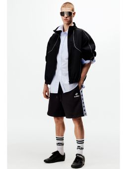 H&M - Men Black Regular Fit Sweatshorts