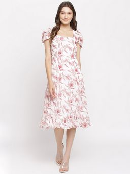 Latin Quarters - Women A-Line Maroon Dress