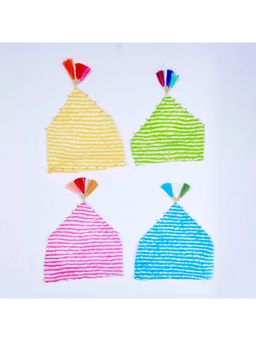 Choko - Multicolored Stripe Baby Headbands (Pack of 4)
