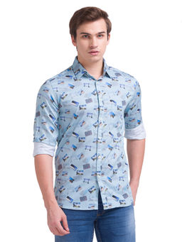 Parx - Blue Casual Shirt