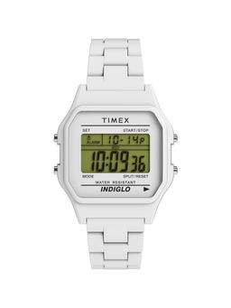 Timex - Grey Rectangle Dial Digital Unisex Watch - Tw2V20100Uj (M)