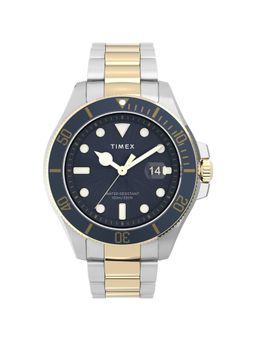 Timex - Harborside Coast Analog Navy Blue Round Dial Mens Wrist Watch - Tw2V42000Uj (M)