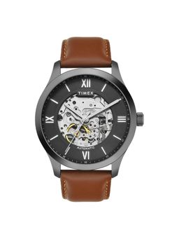 Timex - Grey Round Dial Analog Automatic Mens Watch - Tweg208Smu14 (M)